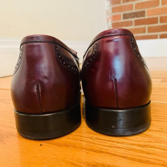 BOSTONIAN CORDOVAN CROWN WINDSOR TASSEL LOAFERS - Picture 9 of 15